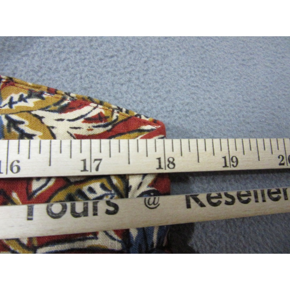 Faherty Tank Top Womens Linen Blend Floral Print Red Blue Square Neck Small - Picture 9 of 11